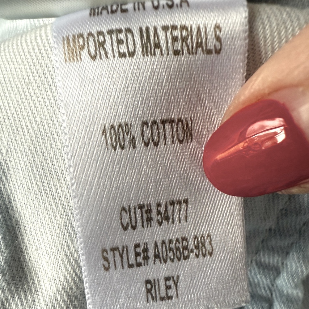 Agolde Riley High Rise Straight Crop In Shatter Size 25 - Picture 12 of 12